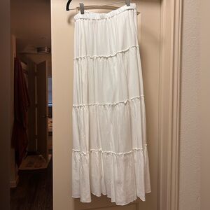 Brandy Melville White Maxi Skirt